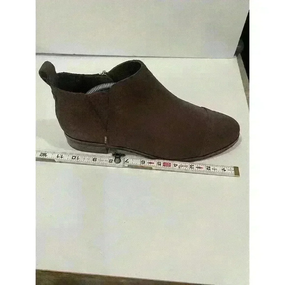 TOMS Reese Chelsea Casual Round Toe Booties Womens Forest Brown Size 11 - Picture 15 of 15